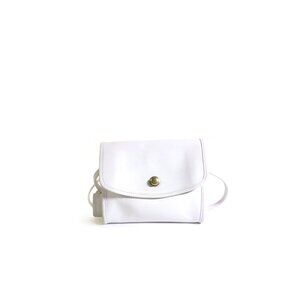 Vintage Coach Small CHRYSTIE White Leather Purse